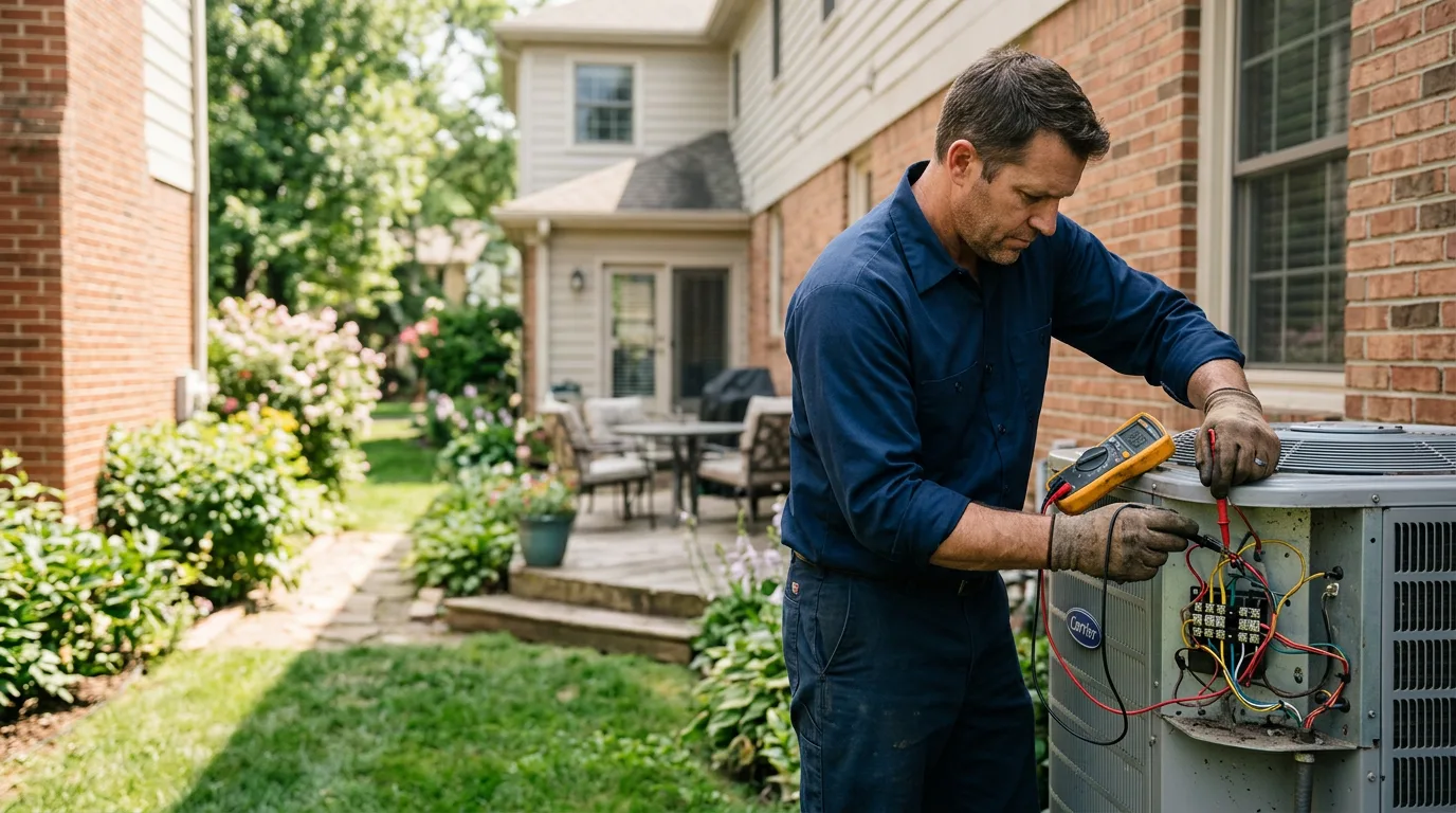 HVAC technician working near Erlanger, KY